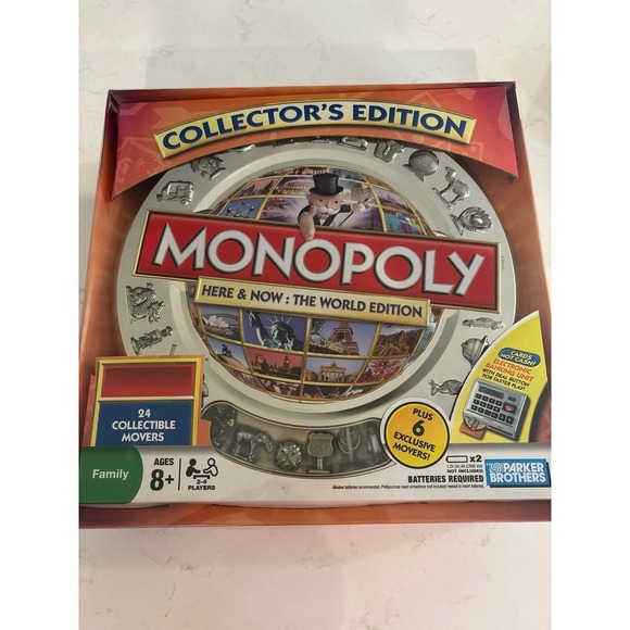 Monopoly Here & Now The World Edition Collector's Edition Electronic Banking Tin - Picture 11 of 12